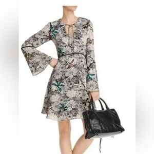Sam Edelman Long Sleeve Firefly Print Dress